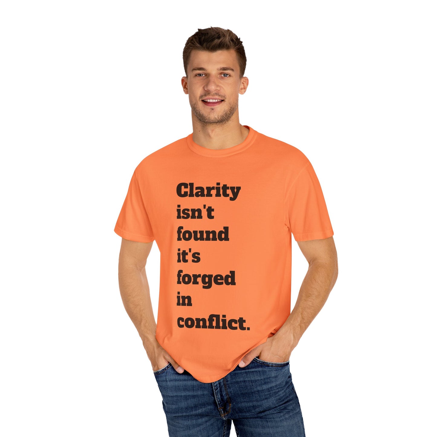 Clarity & Inner Clash Unisex T-shirt, Motivational Tee, Art Quote Shirt, Unique Graphic Top, Gift for Creatives