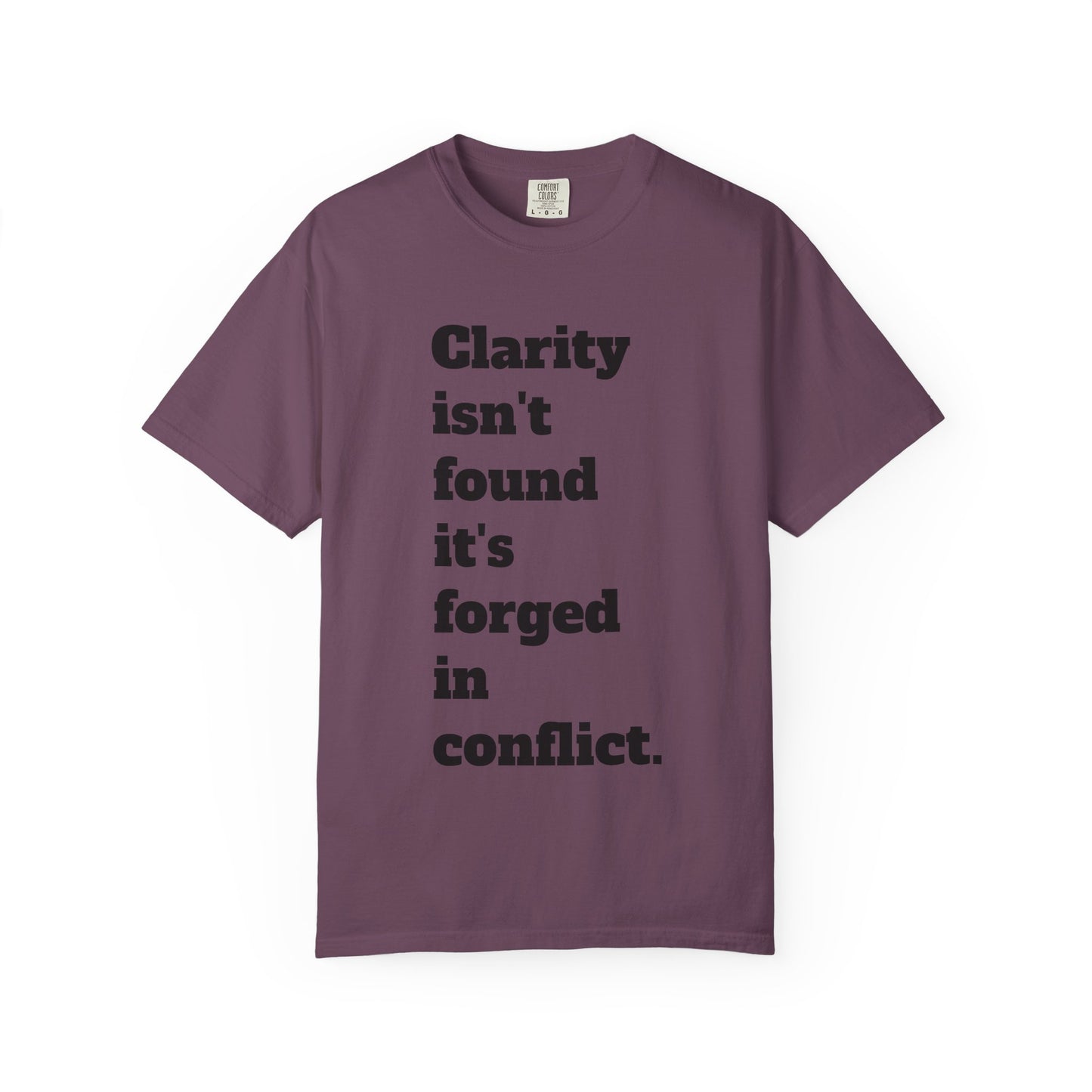 Clarity & Inner Clash Unisex T-shirt, Motivational Tee, Art Quote Shirt, Unique Graphic Top, Gift for Creatives