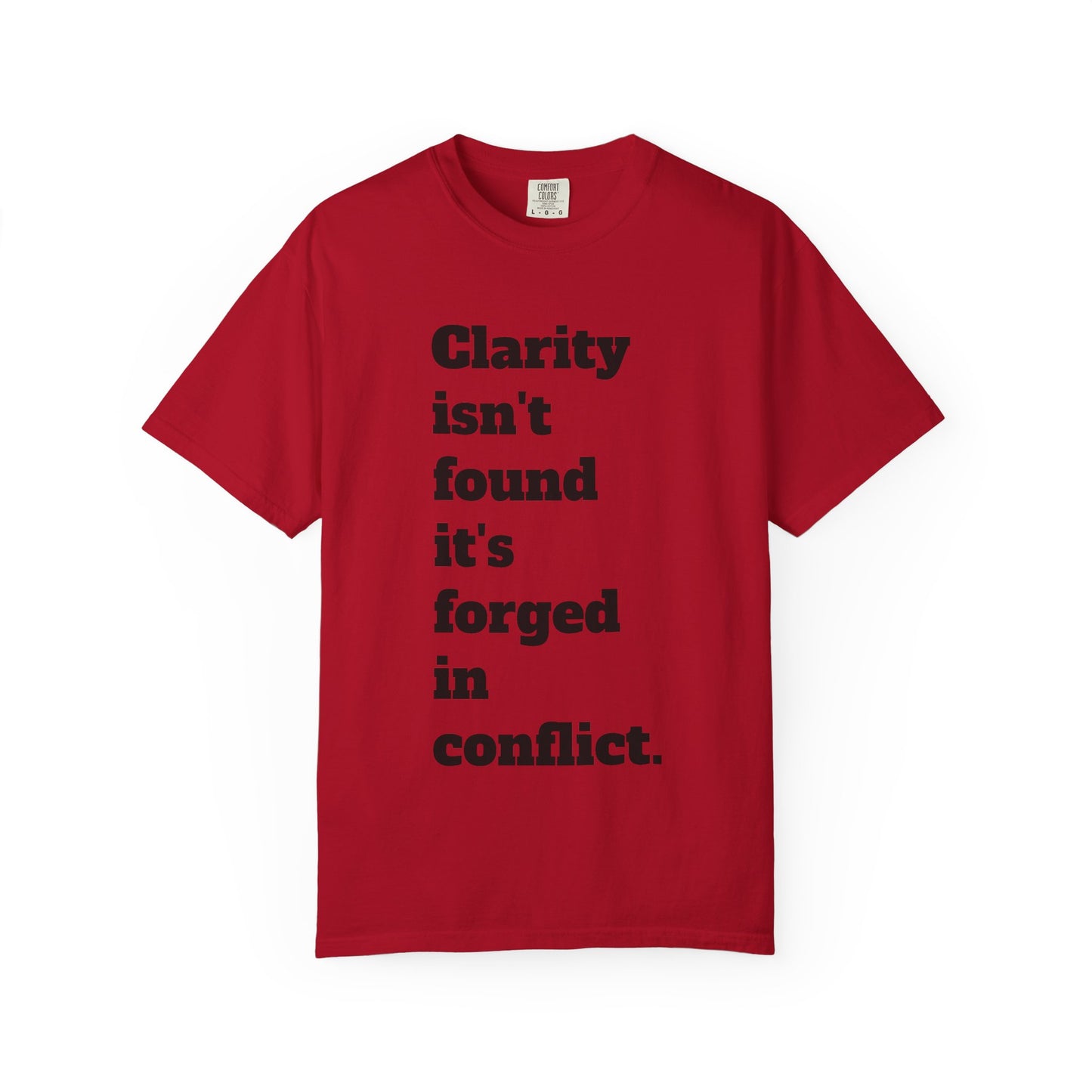 Clarity & Inner Clash Unisex T-shirt, Motivational Tee, Art Quote Shirt, Unique Graphic Top, Gift for Creatives