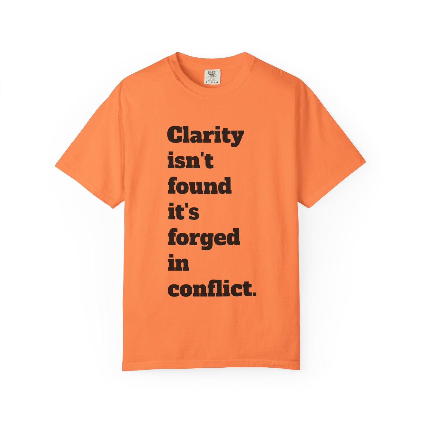 Clarity & Inner Clash Unisex T-shirt, Motivational Tee, Art Quote Shirt, Unique Graphic Top, Gift for Creatives