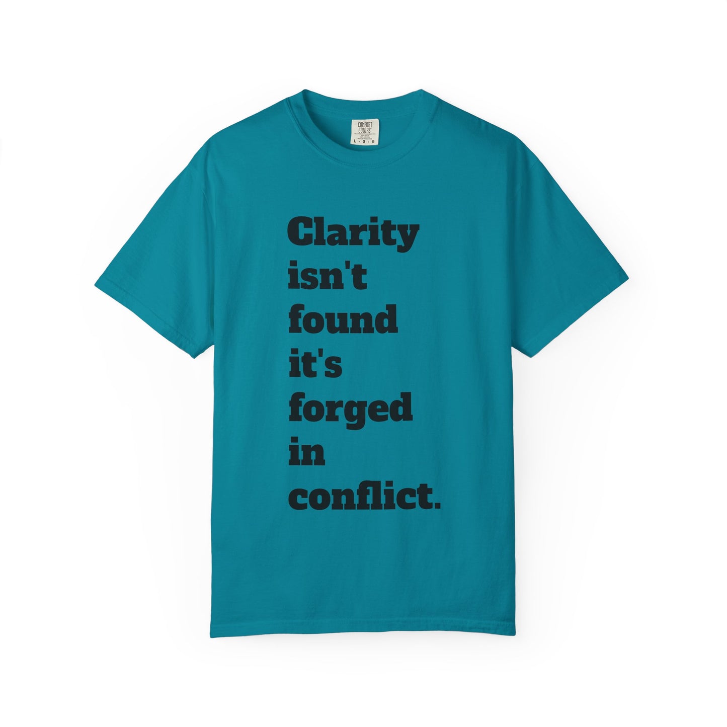 Clarity & Inner Clash Unisex T-shirt, Motivational Tee, Art Quote Shirt, Unique Graphic Top, Gift for Creatives