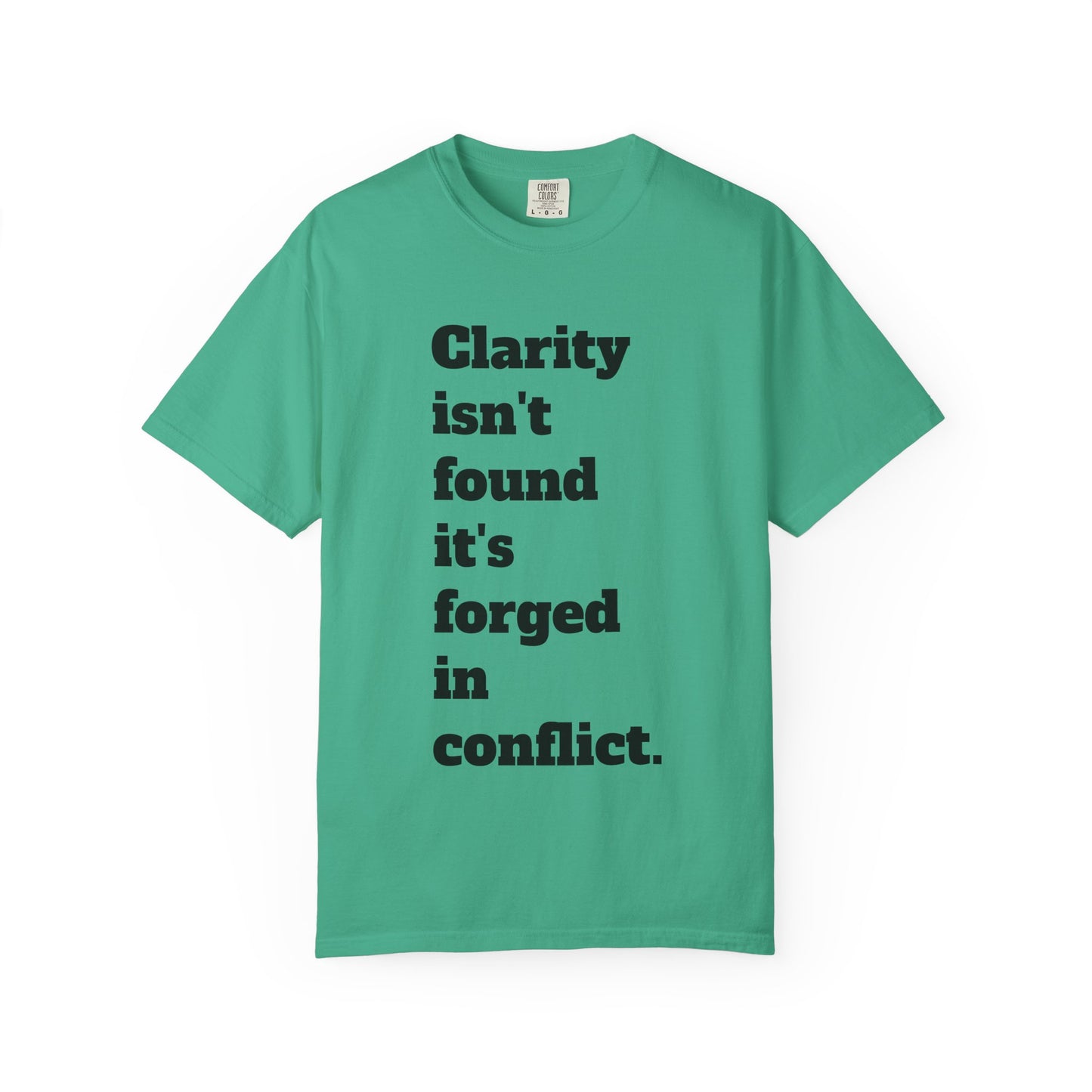 Clarity & Inner Clash Unisex T-shirt, Motivational Tee, Art Quote Shirt, Unique Graphic Top, Gift for Creatives