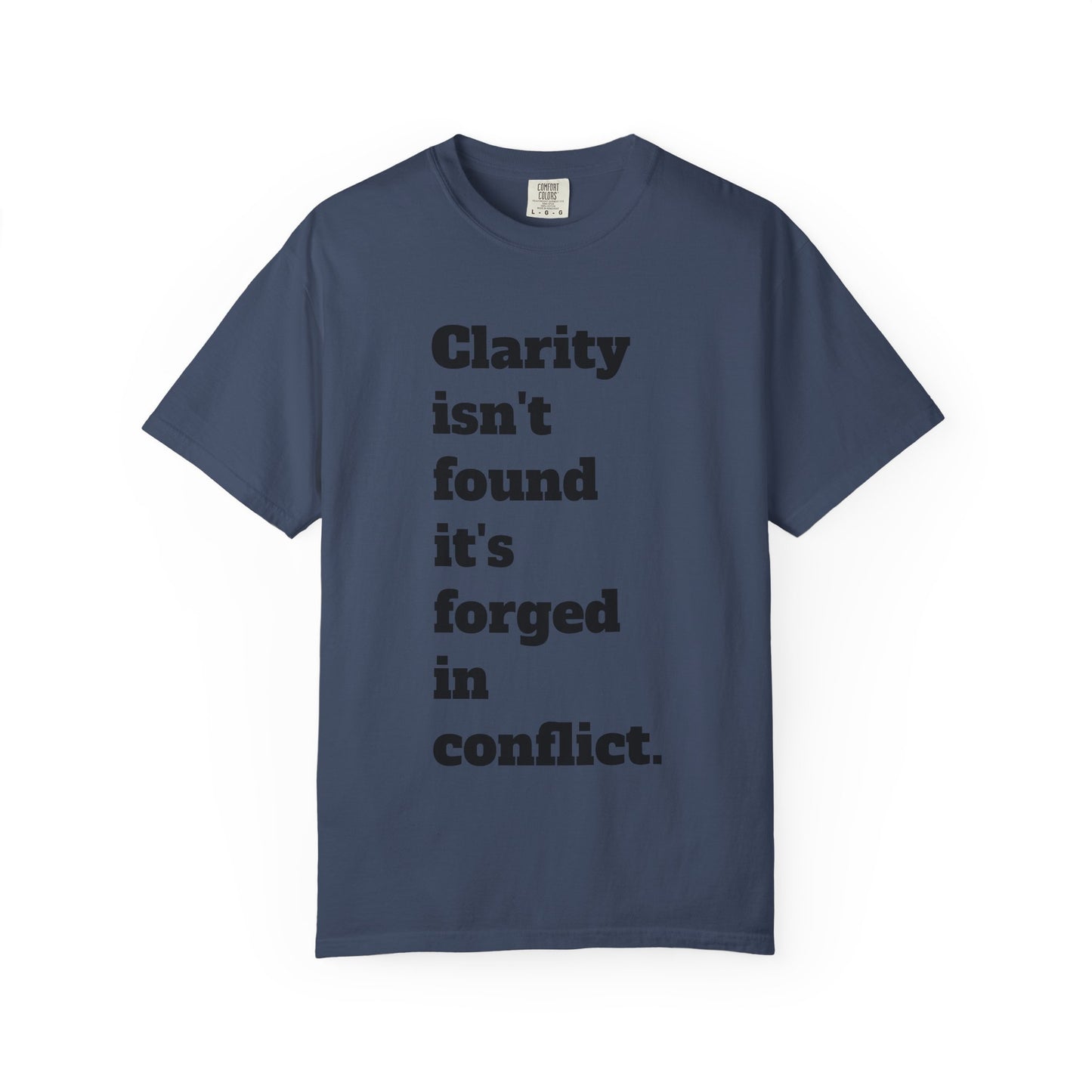 Clarity & Inner Clash Unisex T-shirt, Motivational Tee, Art Quote Shirt, Unique Graphic Top, Gift for Creatives