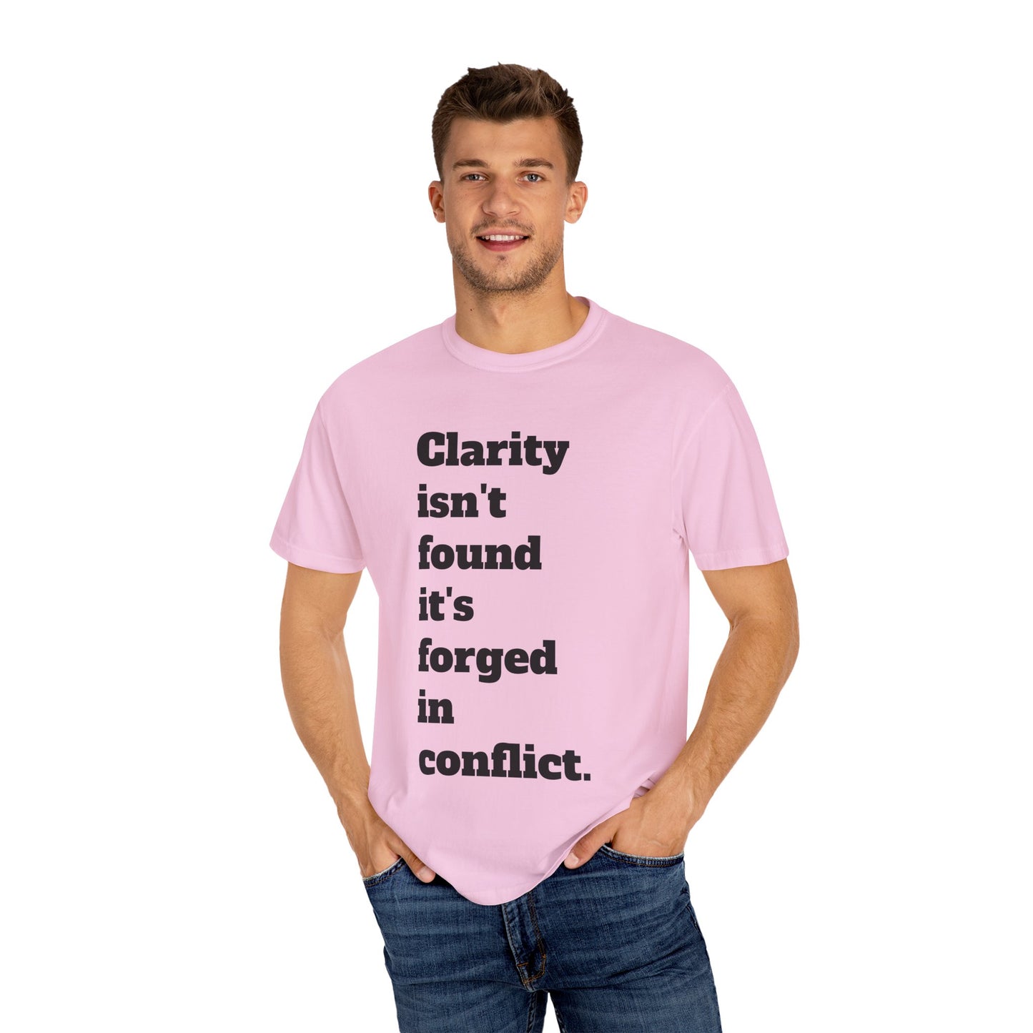 Clarity & Inner Clash Unisex T-shirt, Motivational Tee, Art Quote Shirt, Unique Graphic Top, Gift for Creatives