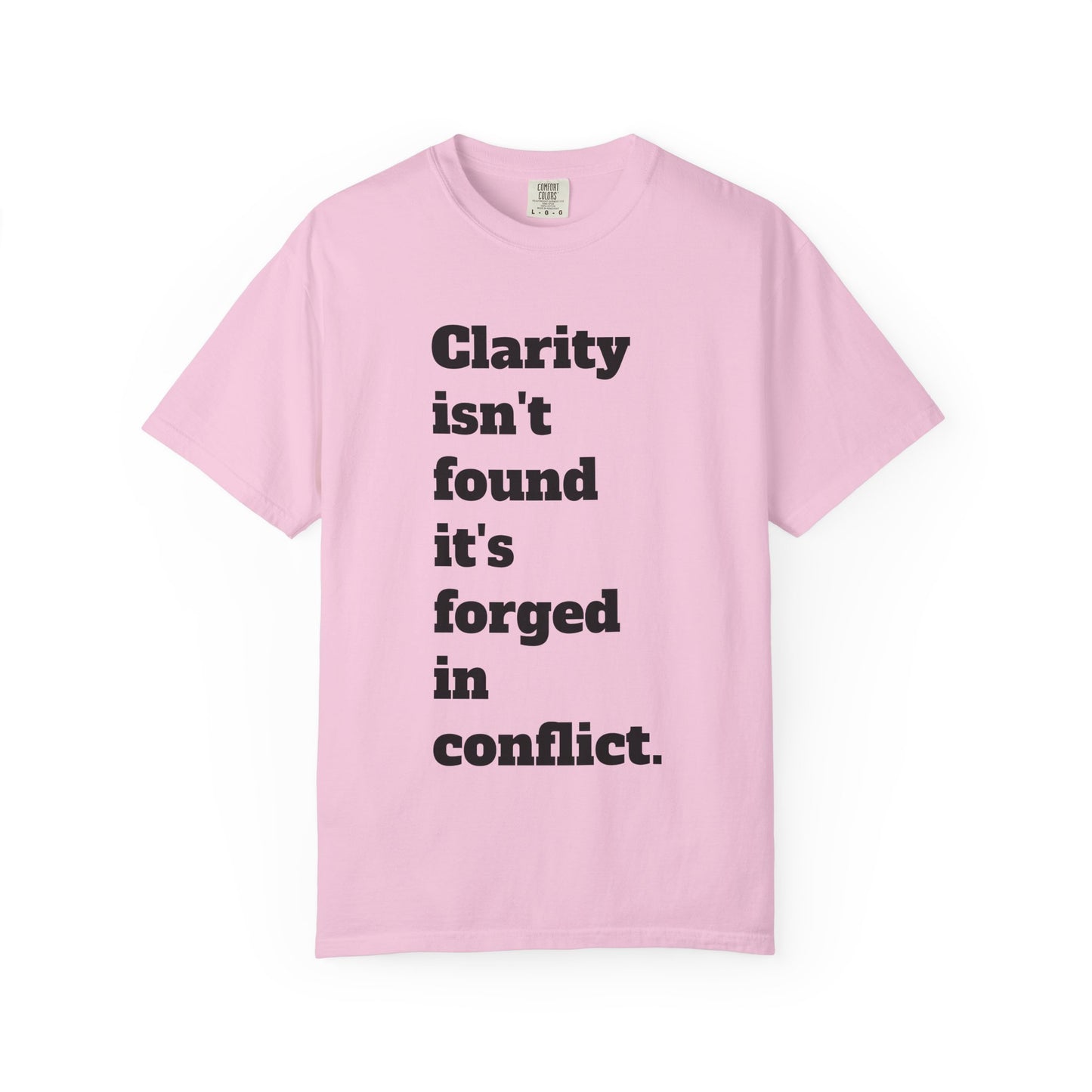 Clarity & Inner Clash Unisex T-shirt, Motivational Tee, Art Quote Shirt, Unique Graphic Top, Gift for Creatives
