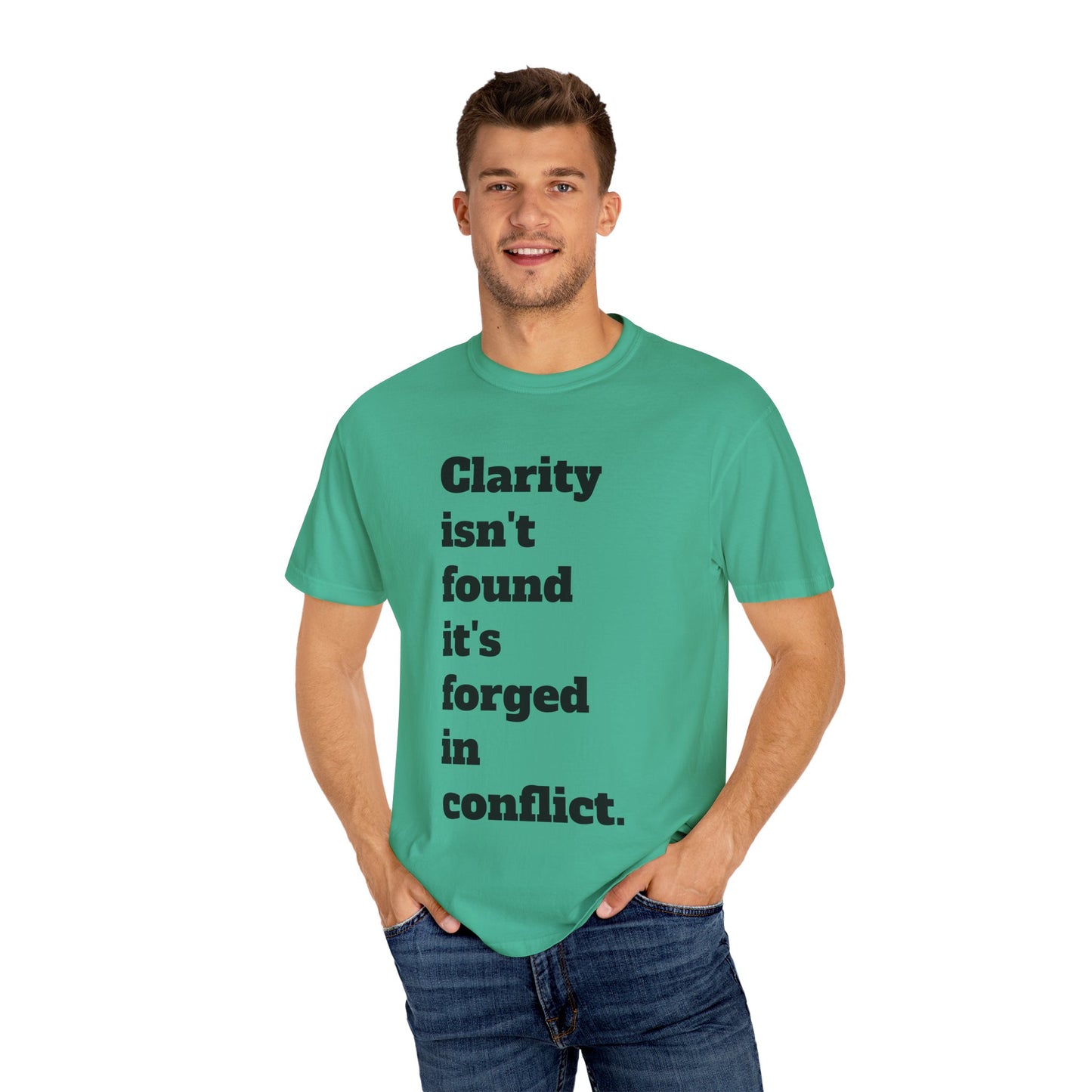 Clarity & Inner Clash Unisex T-shirt, Motivational Tee, Art Quote Shirt, Unique Graphic Top, Gift for Creatives