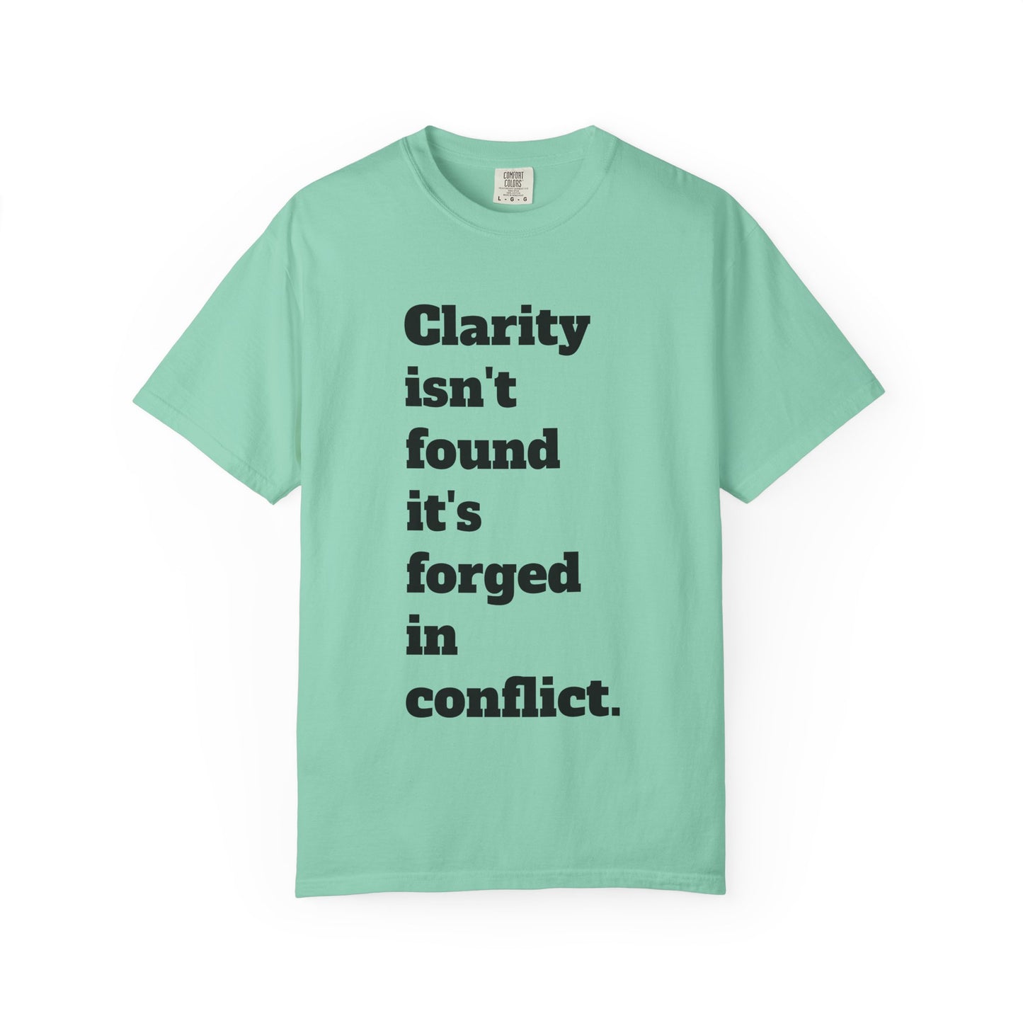 Clarity & Inner Clash Unisex T-shirt, Motivational Tee, Art Quote Shirt, Unique Graphic Top, Gift for Creatives