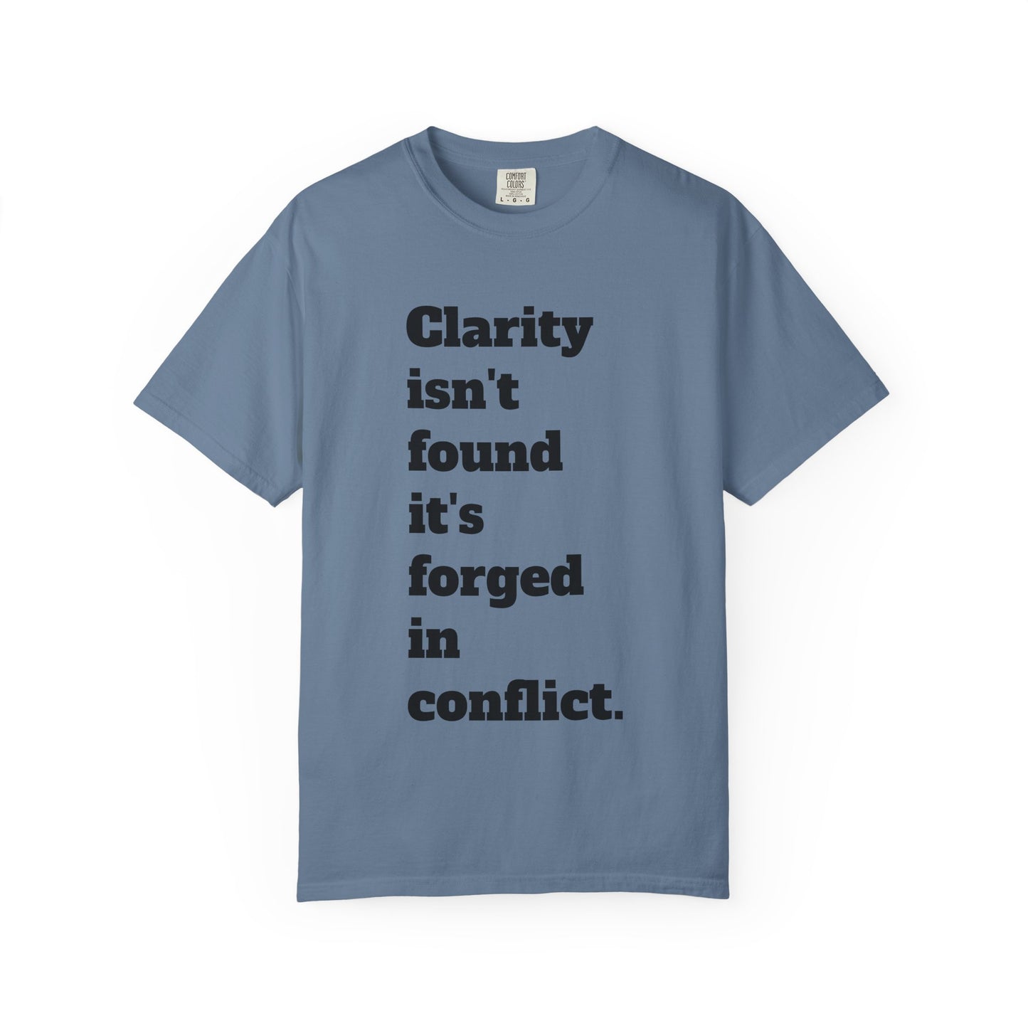 Clarity & Inner Clash Unisex T-shirt, Motivational Tee, Art Quote Shirt, Unique Graphic Top, Gift for Creatives