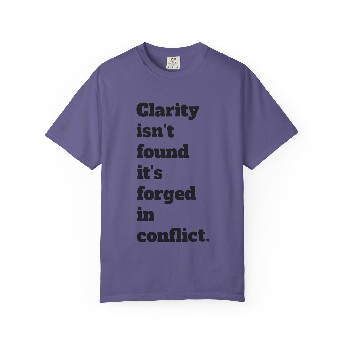 Clarity & Inner Clash Unisex T-shirt, Motivational Tee, Art Quote Shirt, Unique Graphic Top, Gift for Creatives