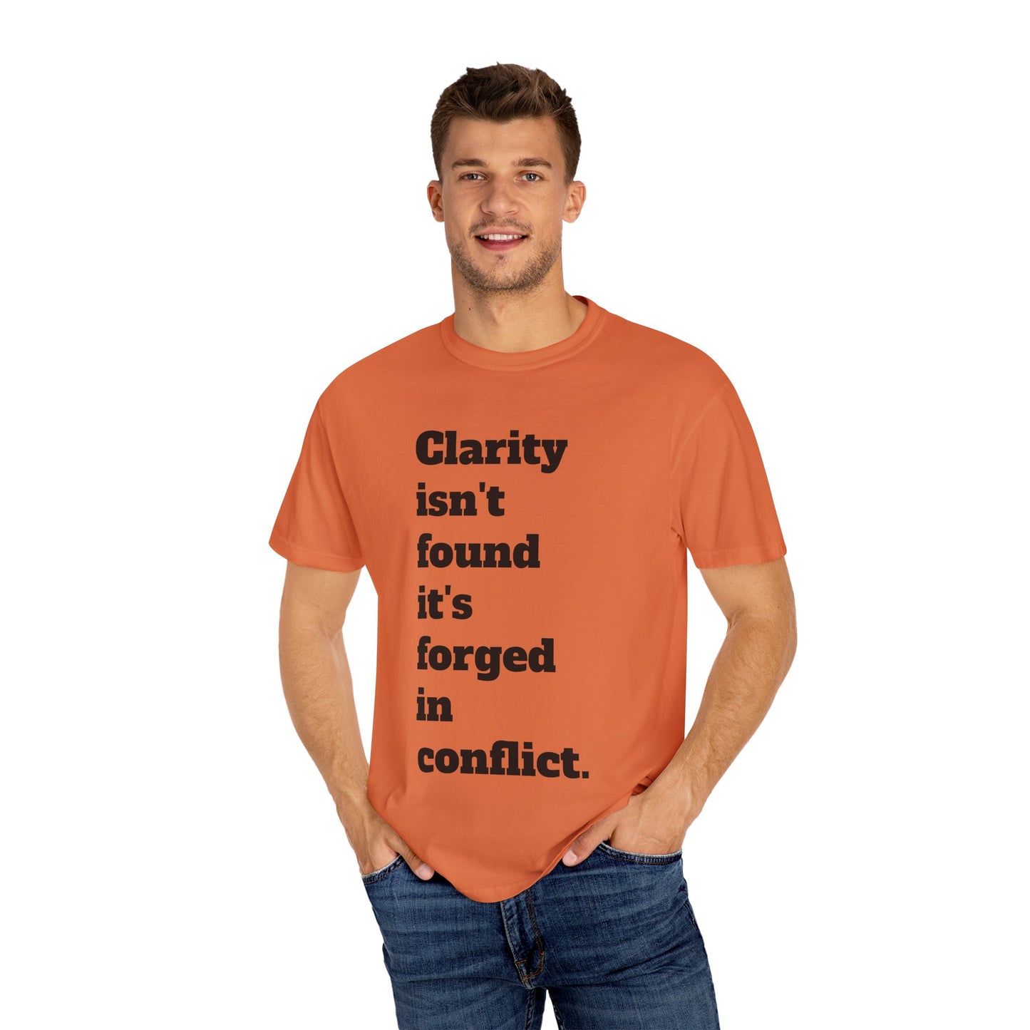 Clarity & Inner Clash Unisex T-shirt, Motivational Tee, Art Quote Shirt, Unique Graphic Top, Gift for Creatives