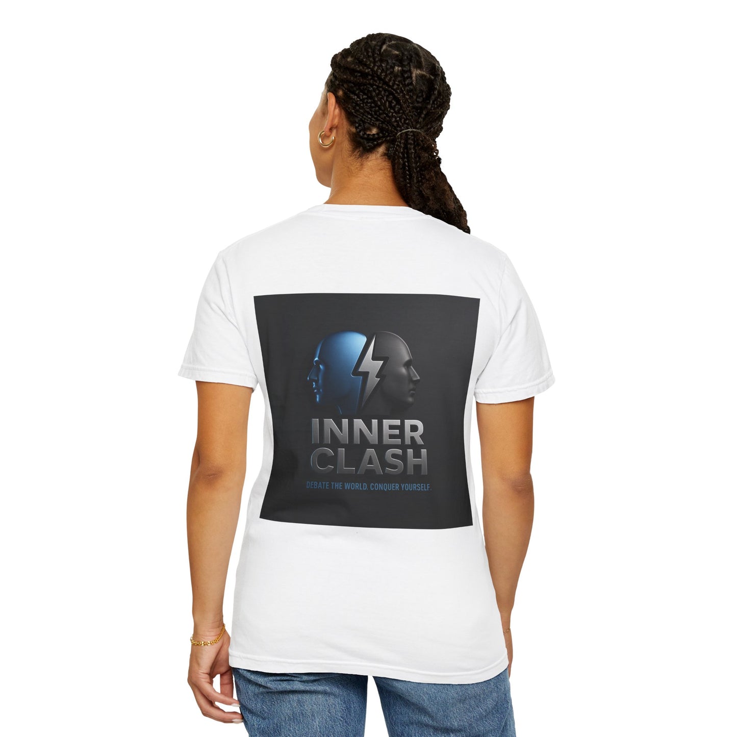 Clarity & Inner Clash Unisex T-shirt, Motivational Tee, Art Quote Shirt, Unique Graphic Top, Gift for Creatives