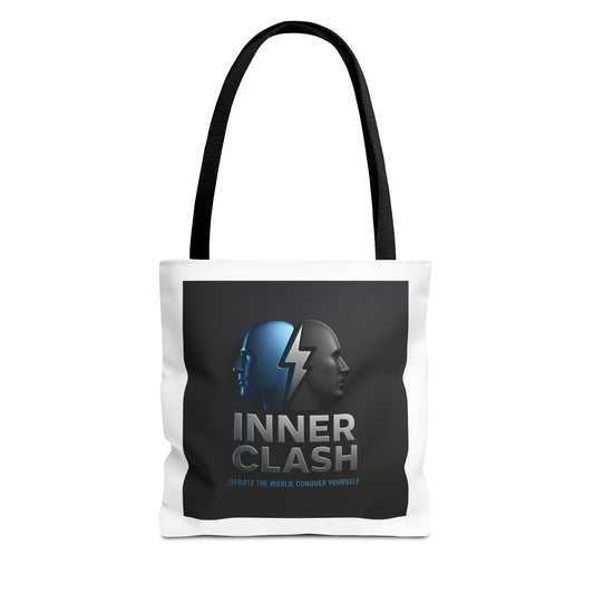 Inner Clash Tote Bag - Stylish AOP Design for Everyday Use, Gift for Students, Eco-Friendly Bag for Shopping, Gym, Travel, and More!